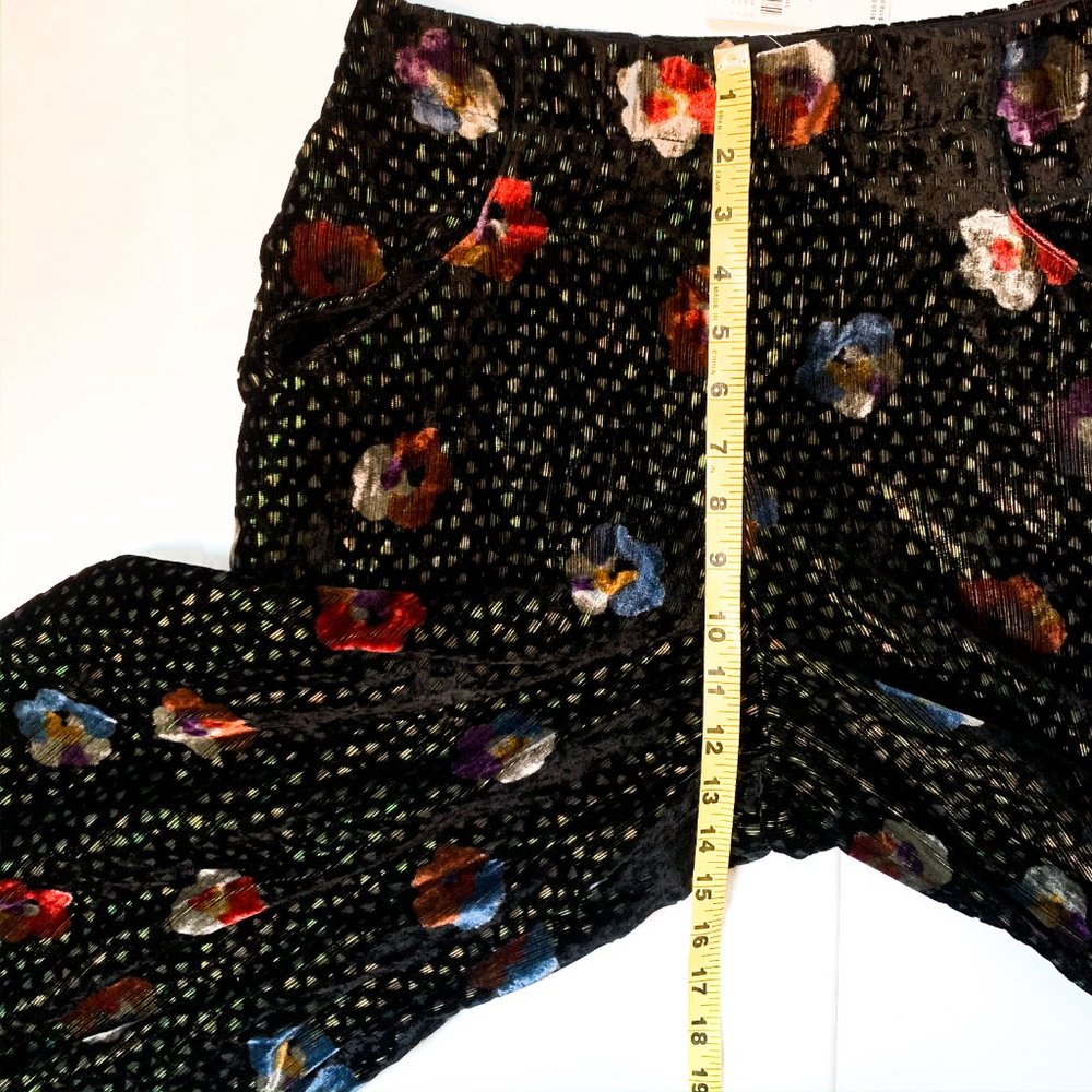 NWT anthropologie pasquette velvet wide-leg pants - Picture 5 of 14